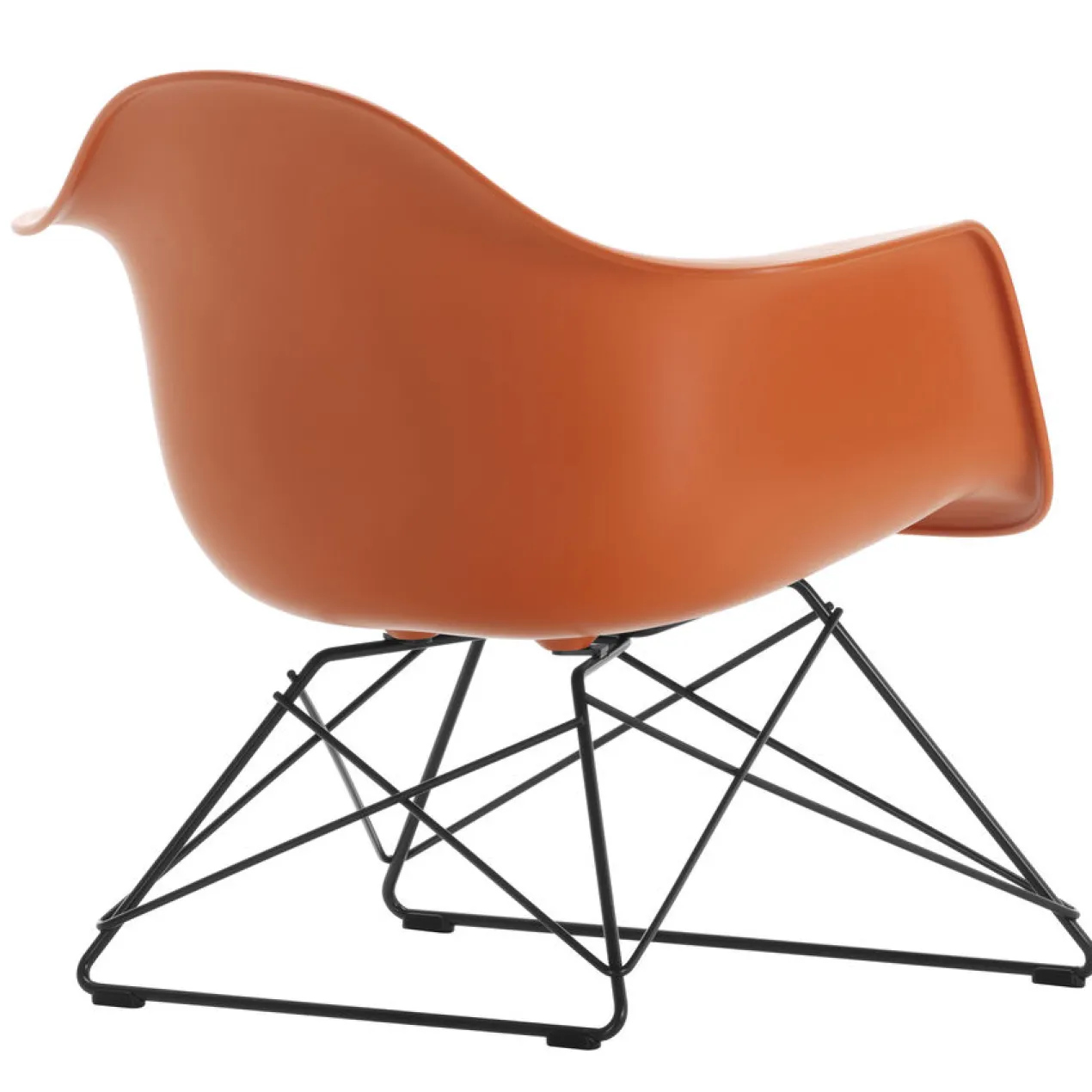 Fauteuil LAR RE zwart Rusty Orange