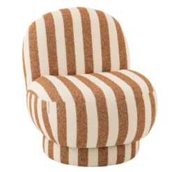 Fauteuil Loungestoel zand/wit