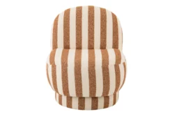 Fauteuil Loungestoel zand/wit