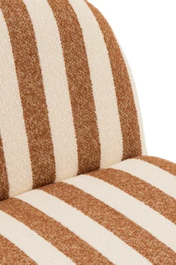 Fauteuil Loungestoel zand/wit