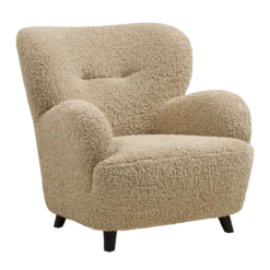 Fauteuil Marley teddy lichtbruin