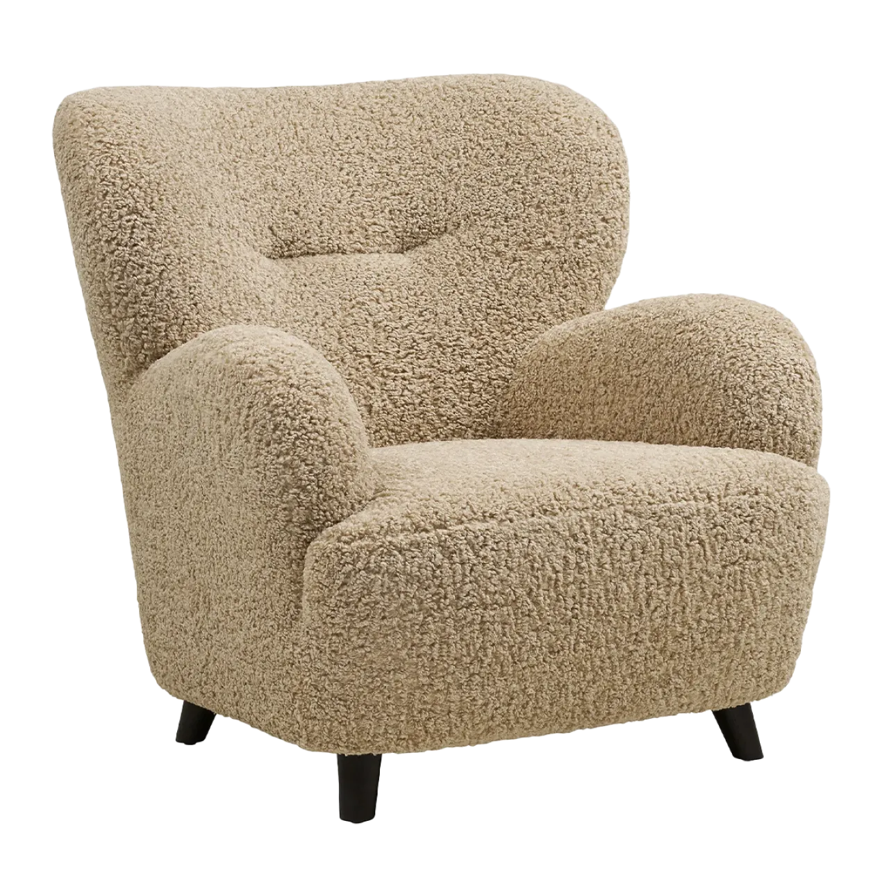 Fauteuil Marley teddy lichtbruin