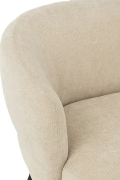 Fauteuil Mars populierenhout/schuim beige