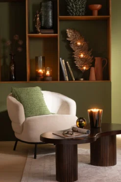 Fauteuil Mars populierenhout/schuim beige