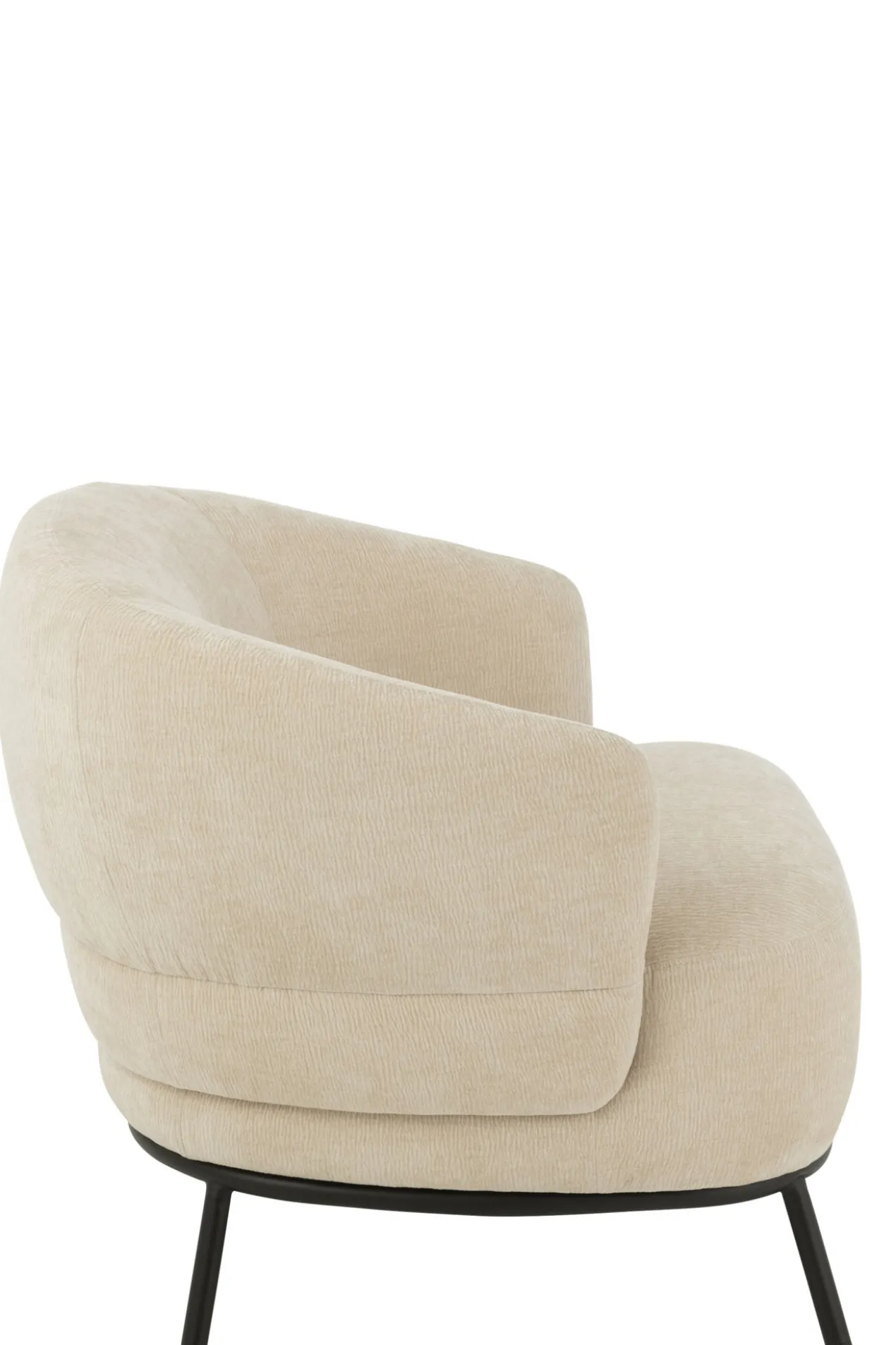 Fauteuil Mars populierenhout/schuim beige