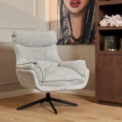 Fauteuil Nelly Licht grijs