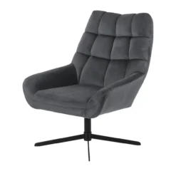 Fauteuil Niek draaibaar Donkergrijs