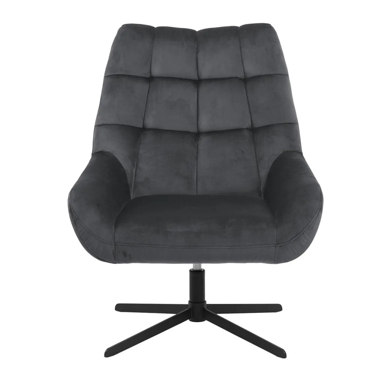 Fauteuil Niek draaibaar Donkergrijs