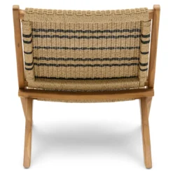 Fauteuil opvouwbaar Stephan natural teak/black