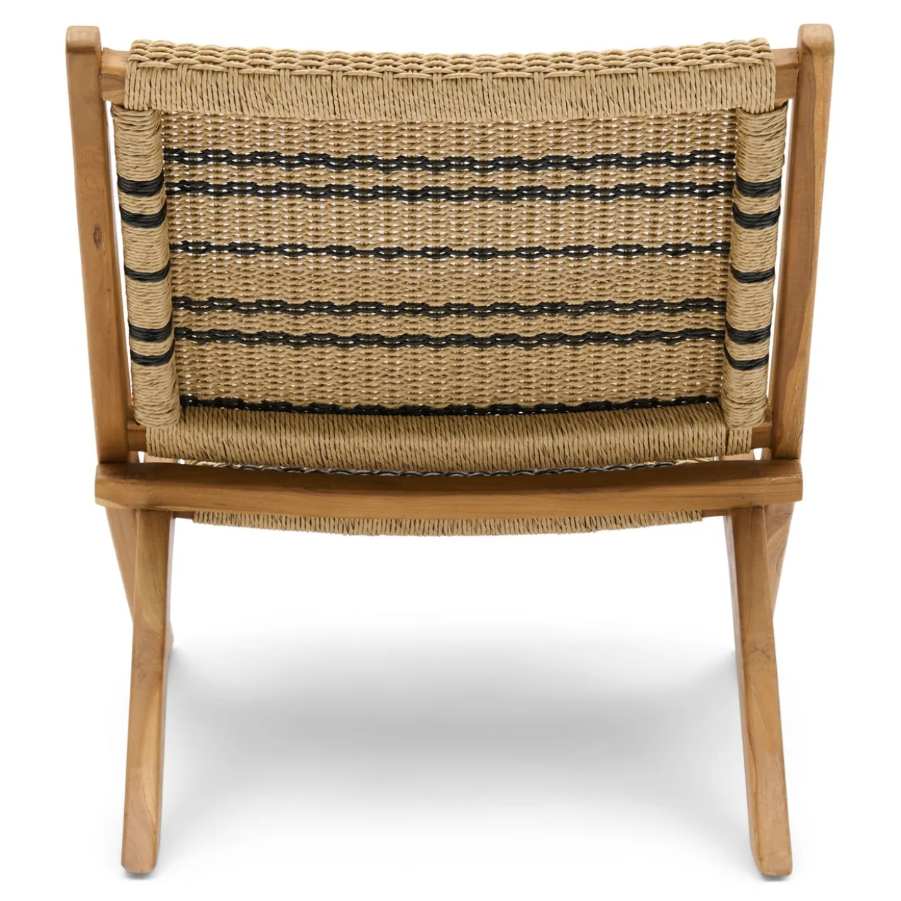 Fauteuil opvouwbaar Stephan natural teak/black