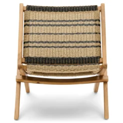 Fauteuil opvouwbaar Stephan natural teak/black