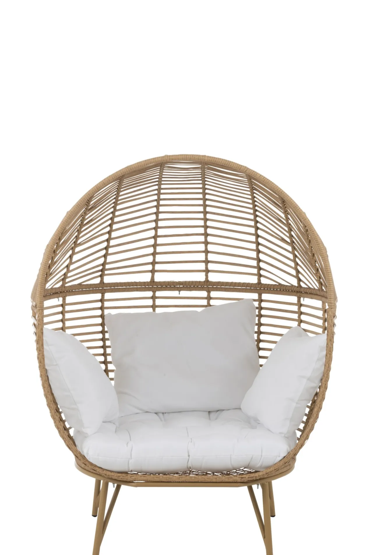 Fauteuil Ovaal staal naturel