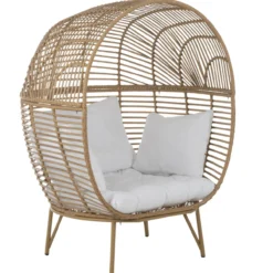 Fauteuil Ovaal staal naturel