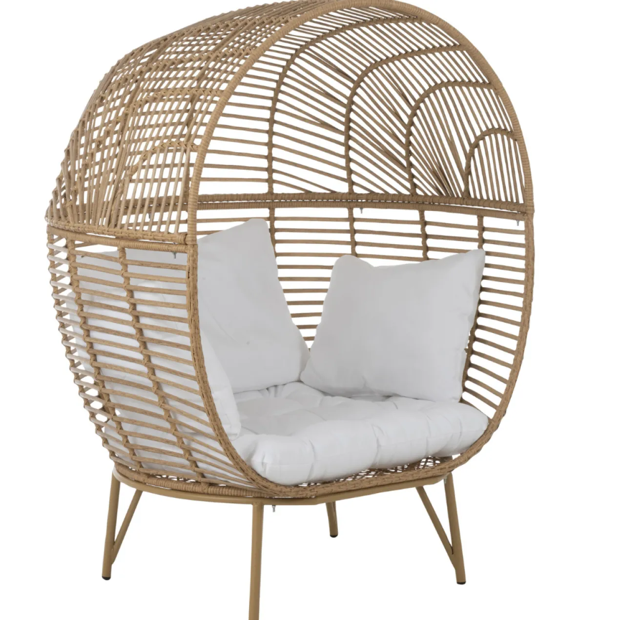 Fauteuil Ovaal staal naturel