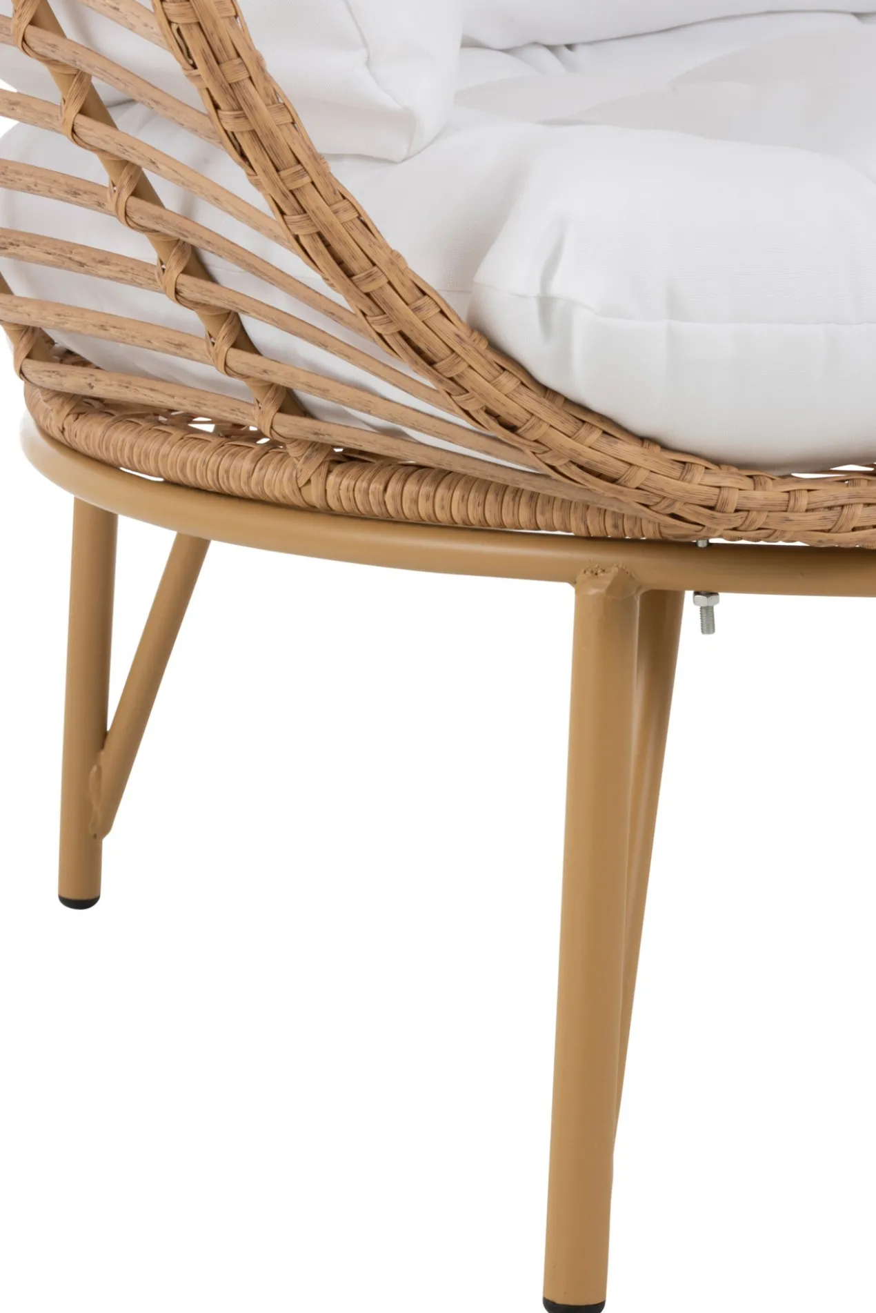Fauteuil Ovaal staal naturel