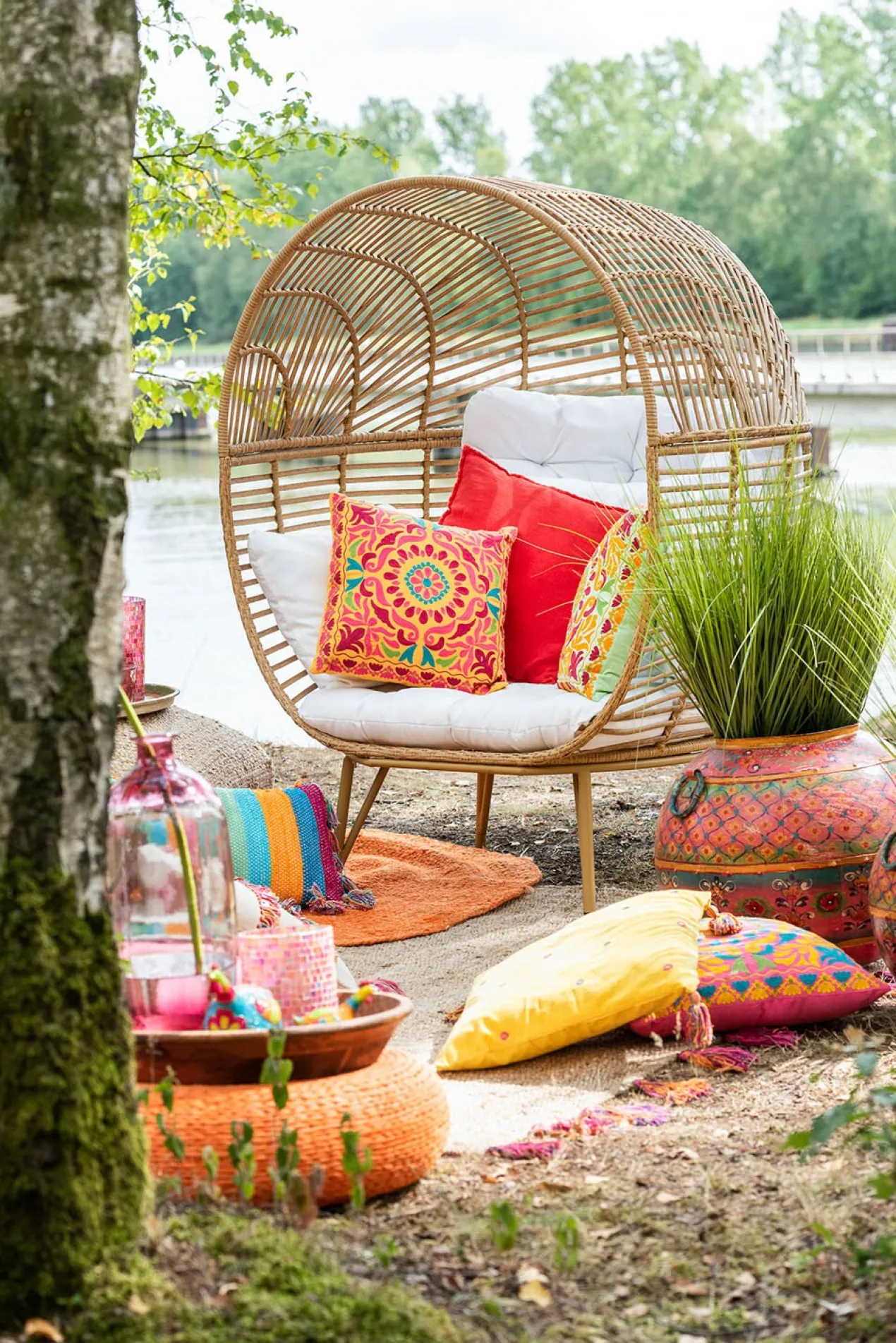 Fauteuil Ovaal staal naturel