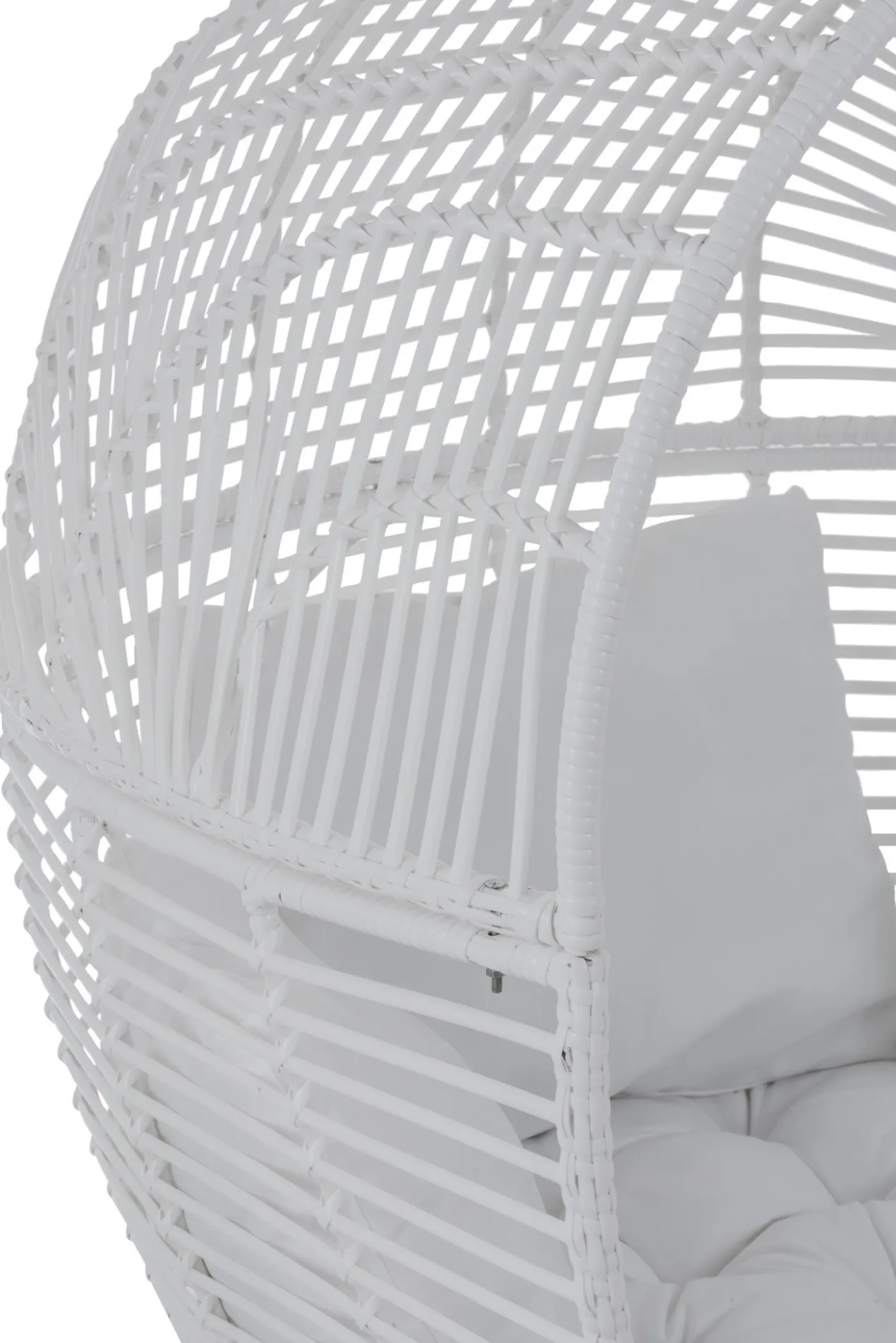 Fauteuil Ovaal staal wit