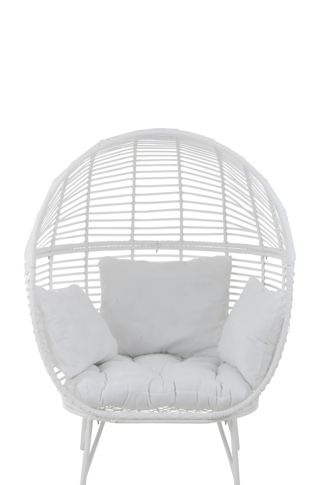 Fauteuil Ovaal staal wit