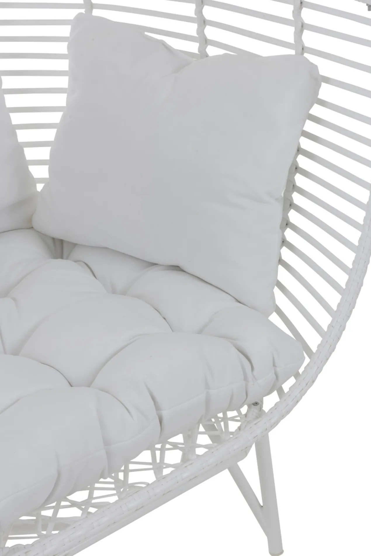 Fauteuil Ovaal staal wit