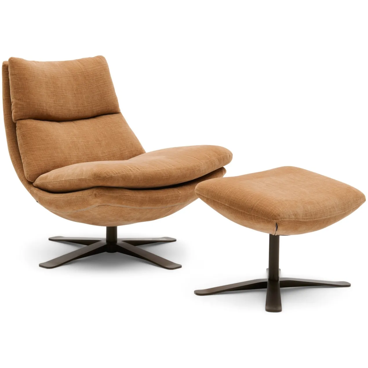 Fauteuil Pascal be cotton ocher