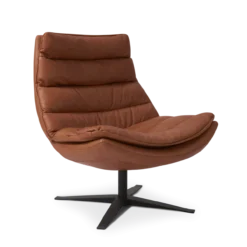 Fauteuil Paul leer rebound cognac