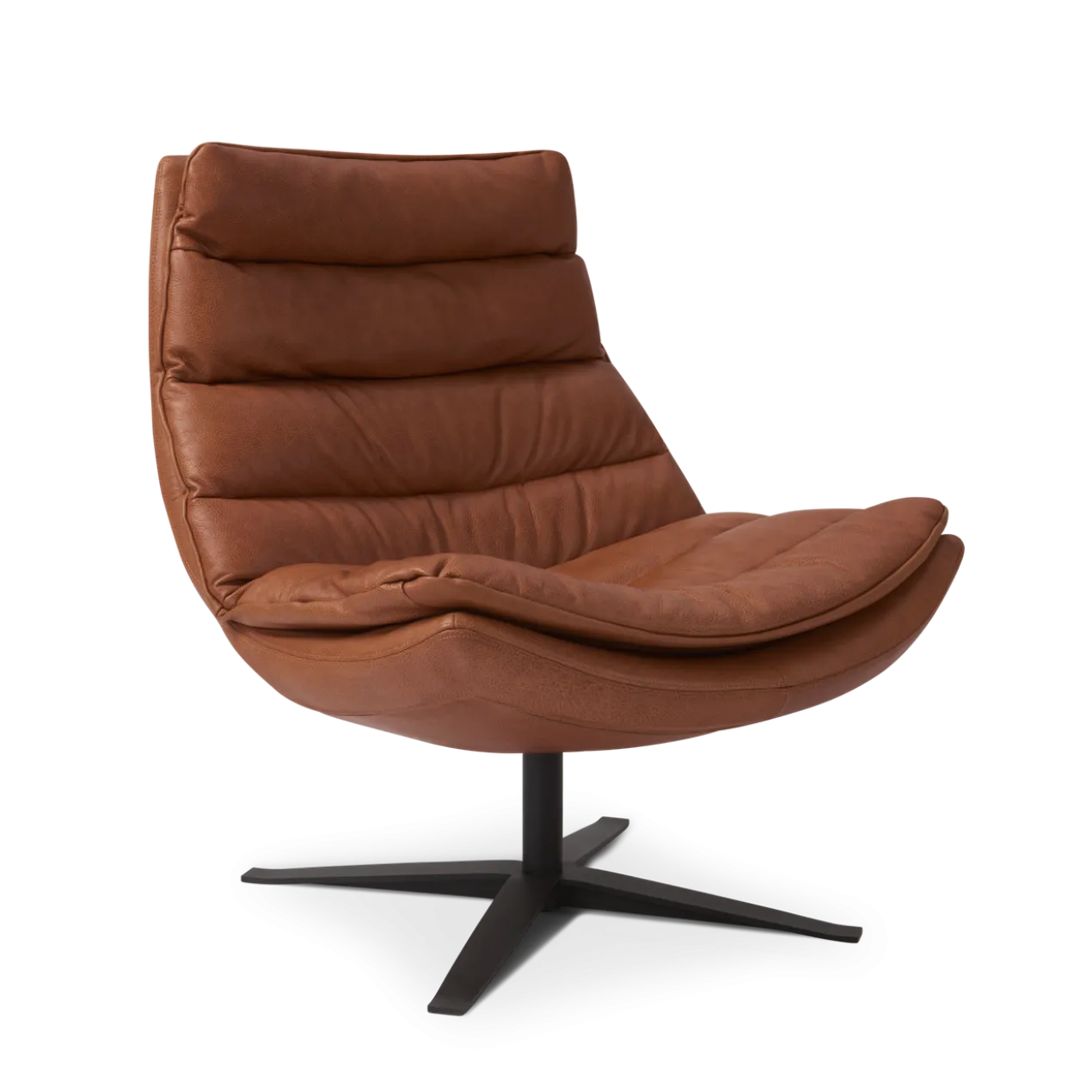 Fauteuil Paul leer rebound cognac