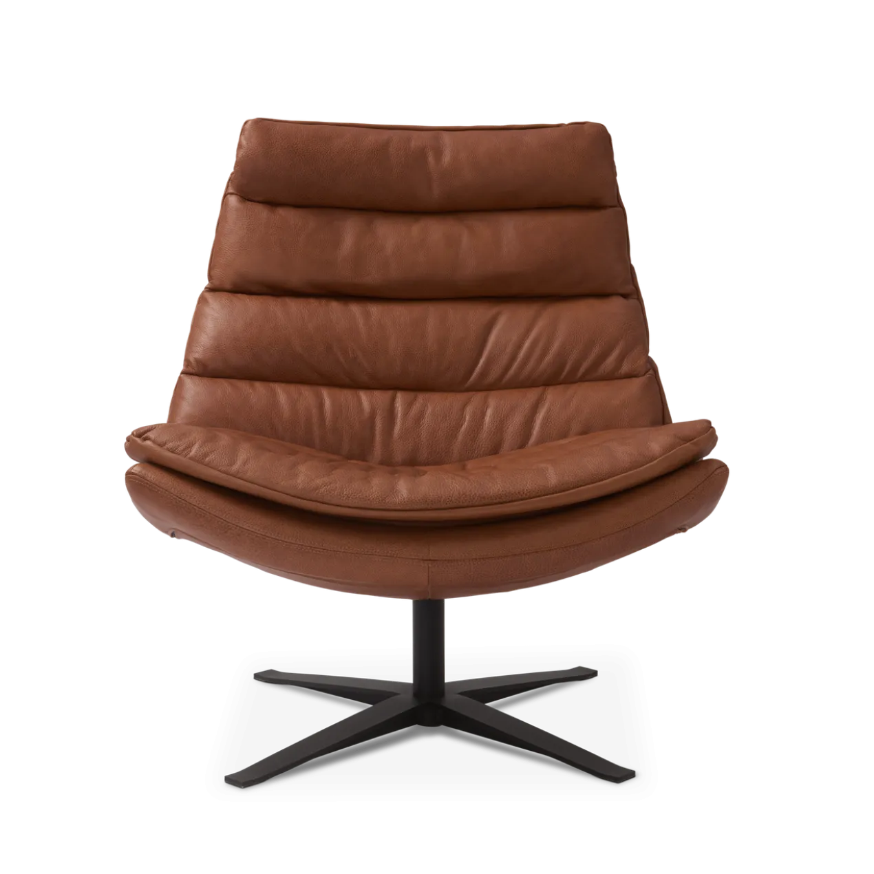 Fauteuil Paul leer rebound cognac