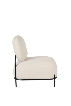 Fauteuil Polly teddy wit