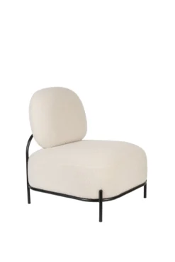Fauteuil Polly teddy wit