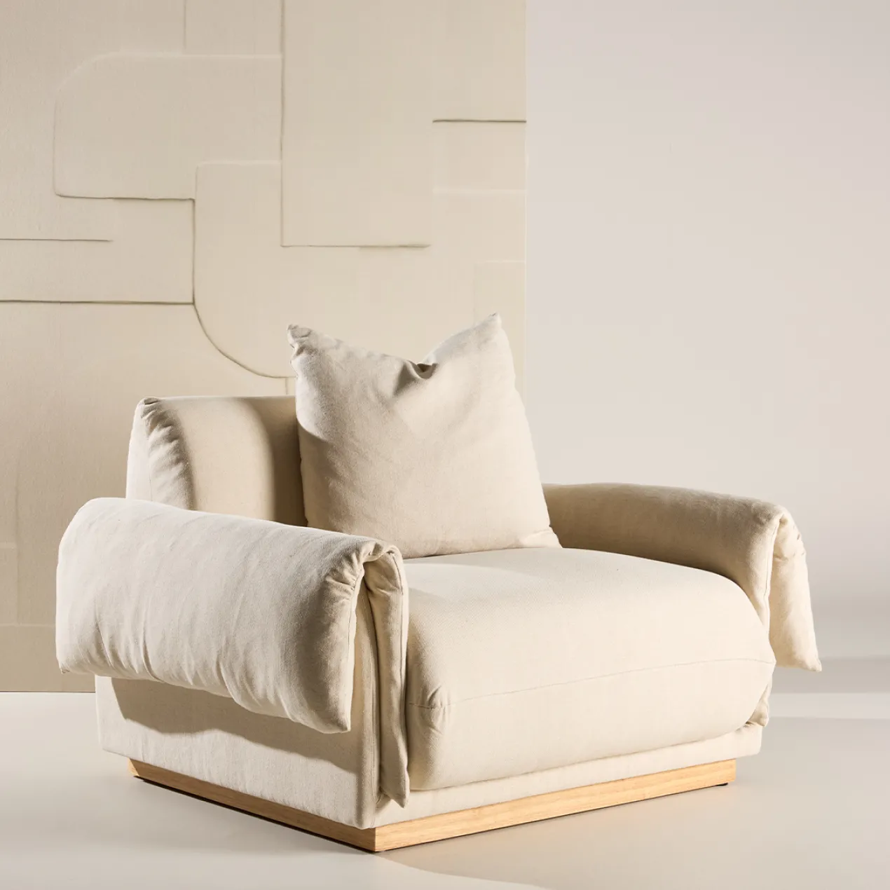Fauteuil Rikki Beige