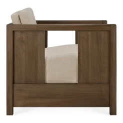 Fauteuil Roan teak wild brown flax