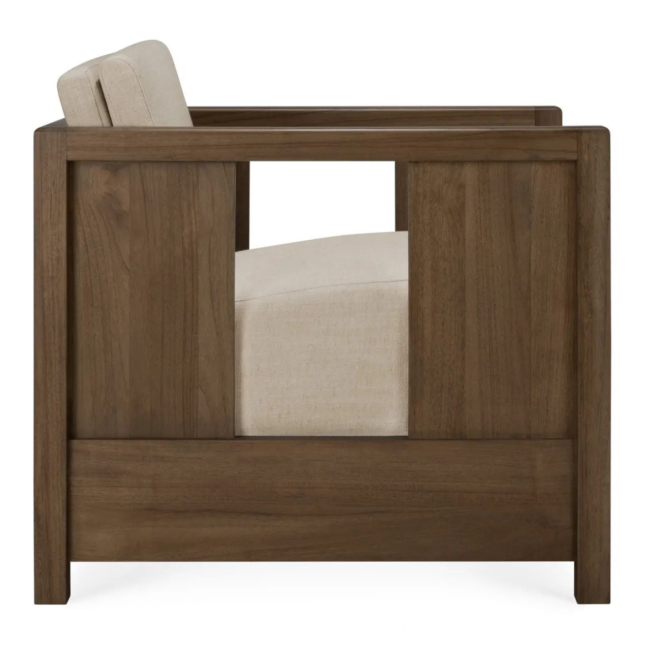 Fauteuil Roan teak wild brown flax