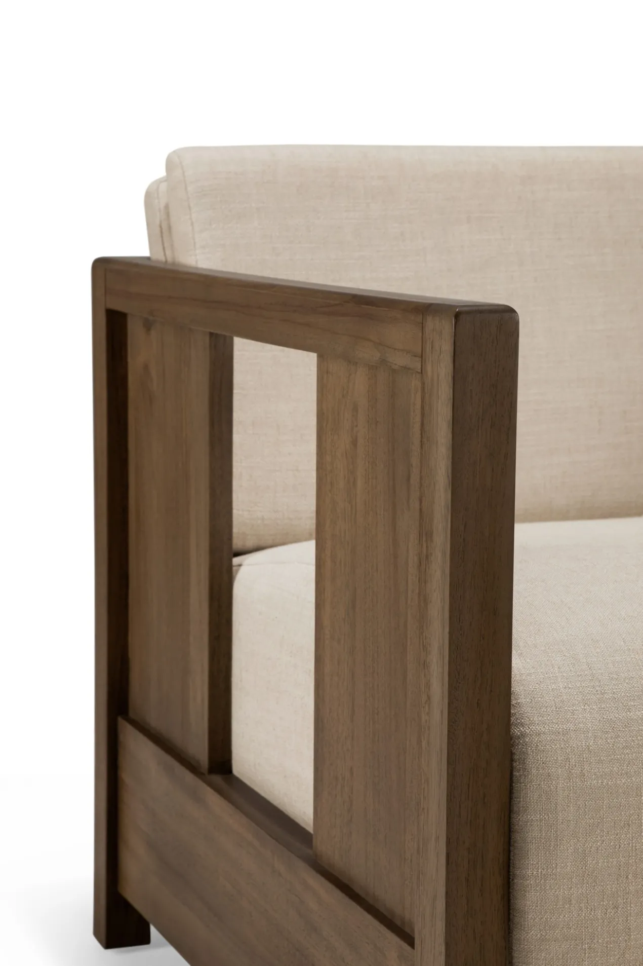 Fauteuil Roan teak wild brown flax