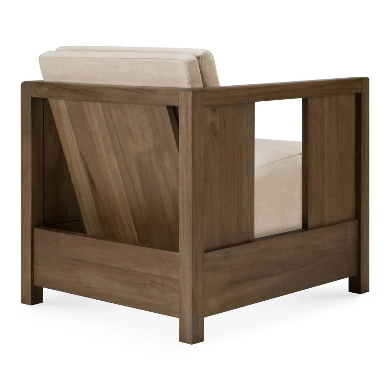 Fauteuil Roan teak wild brown flax
