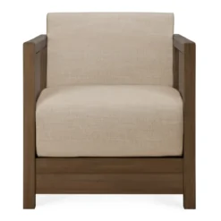 Fauteuil Roan teak wild brown flax