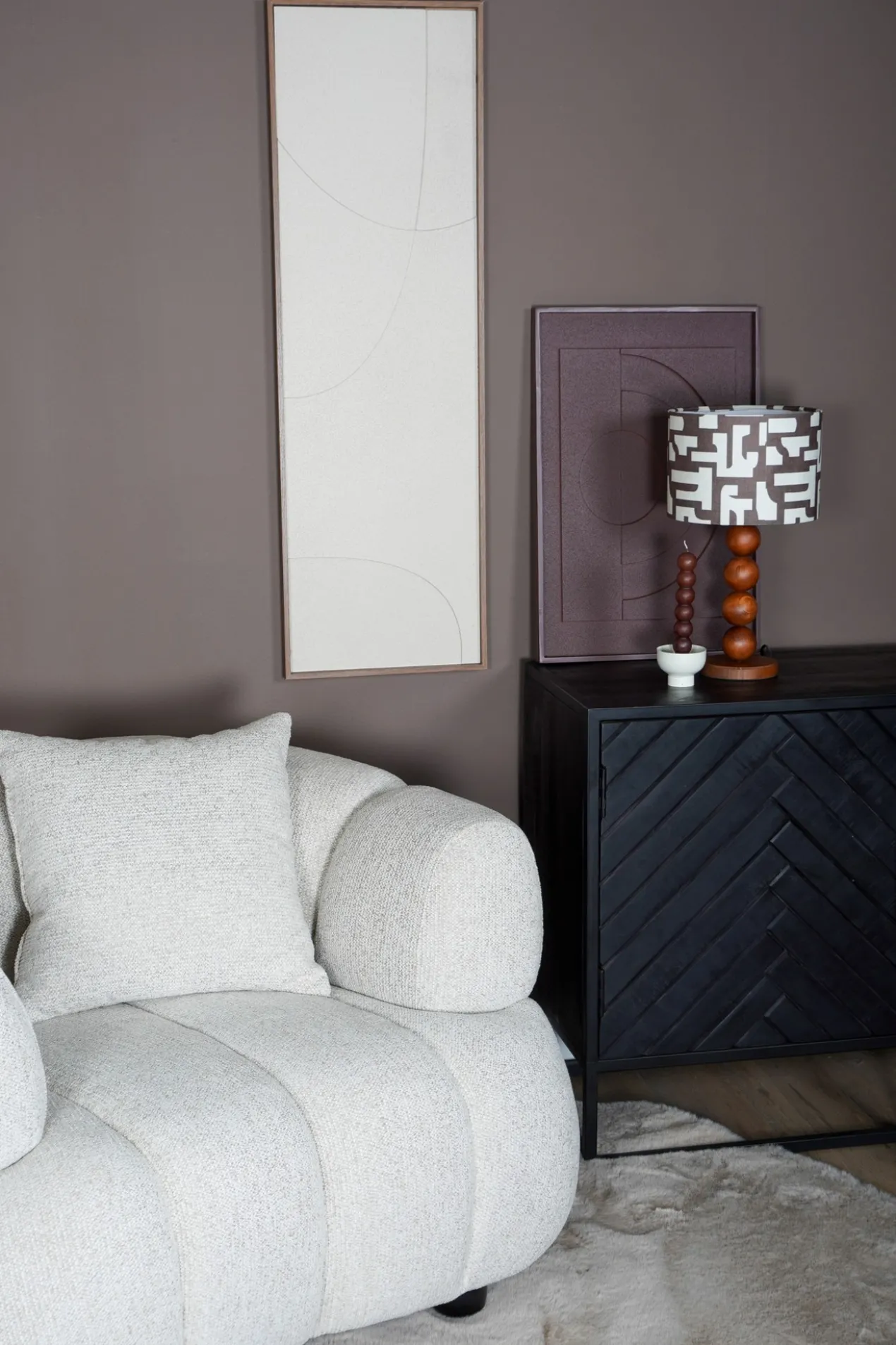 Fauteuil Rocco beige