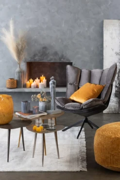 Fauteuil Serena donkergrijs