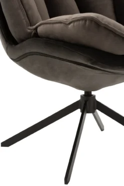 Fauteuil Serena donkergrijs