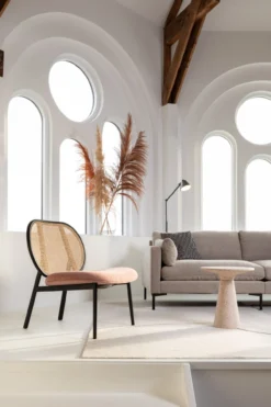 Fauteuil Spike Naturel/Roze