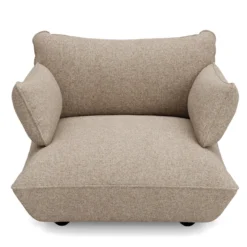 Fauteuil Sumo loveseat boucle recycled brown melange