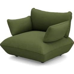 Fauteuil Sumo loveseat boucle recycled leaf green