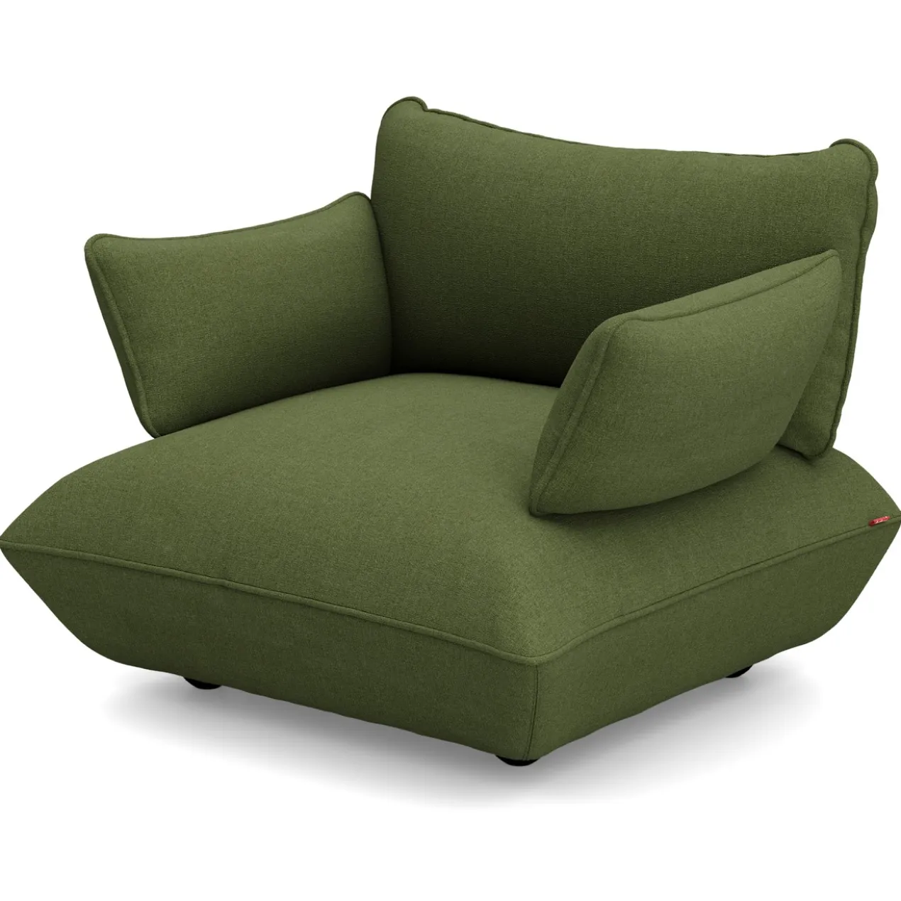 Fauteuil Sumo loveseat boucle recycled leaf green