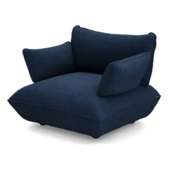 Fauteuil Sumo loveseat cord recycled deep blue