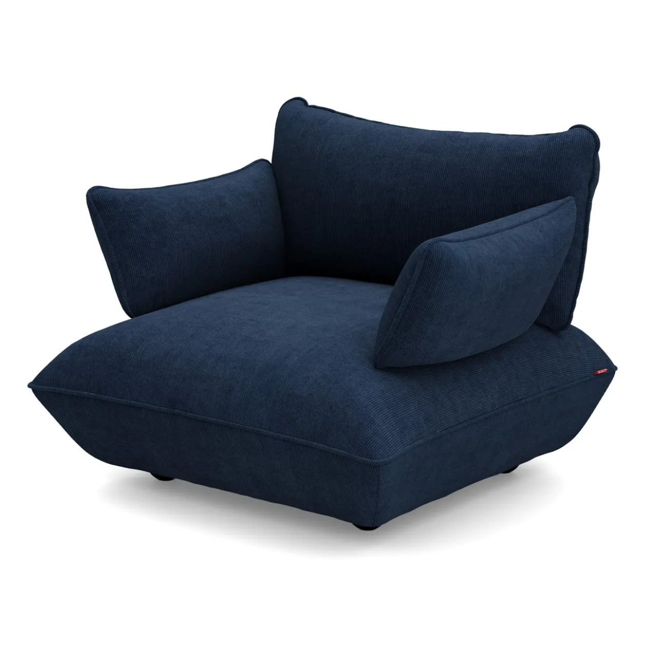 Fauteuil Sumo loveseat cord recycled deep blue