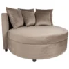 Fauteuil XL Rond inclusief 5 kussens Beige