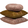 Feis kussens velvet roze/naturel - set van 3