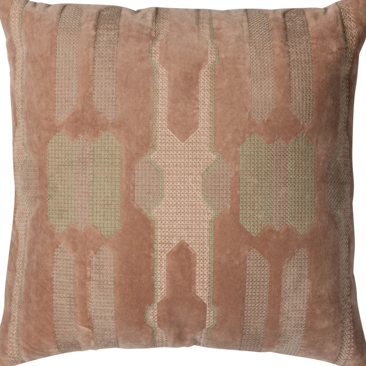Feis kussens velvet roze/naturel - set van 3