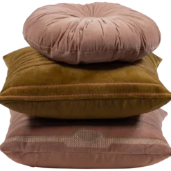 Feis kussens velvet roze/naturel - set van 3