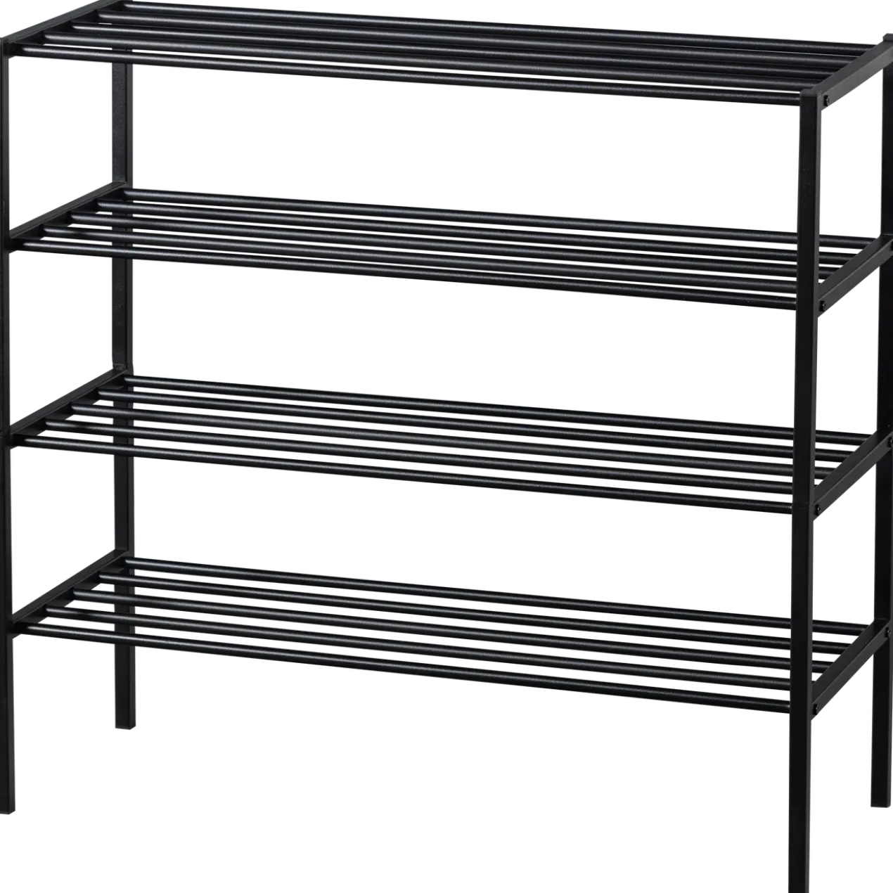 Ferro schoenenrek stapel van 2 metaal zwart