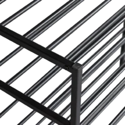 Ferro schoenenrek stapel van 4 metaal zwart